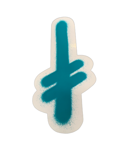 Deathwish Clear Gang Logo Assorted Sticker 4" x 9"