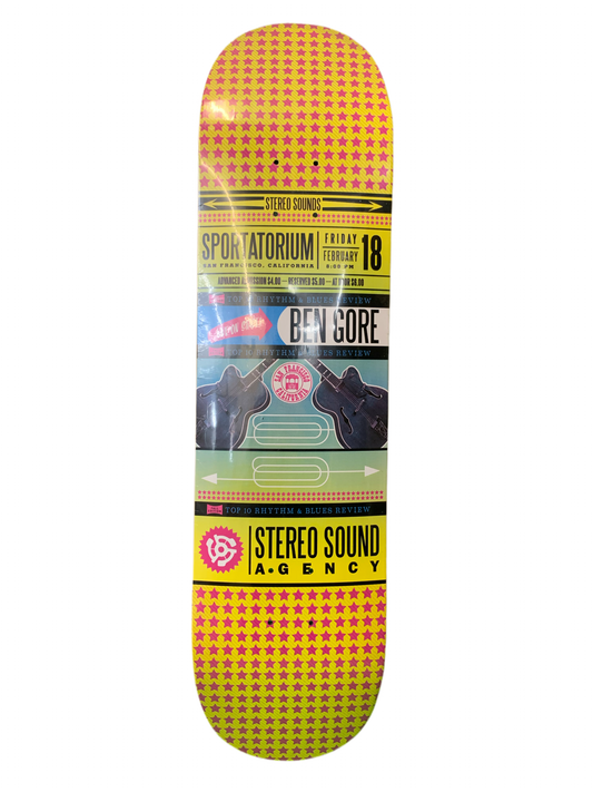 Stereo Ben Gore Concert & Dance 8.1" Classic Skateboard Deck