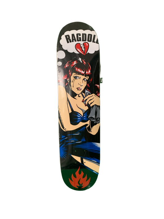 Black Label Ragdoll After Midnight Series 2004 7.5" Classic Skateboard Deck