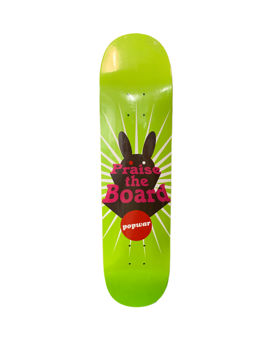 Popwar Praise the Board Green 7.8" Classic Skateboard Deck
