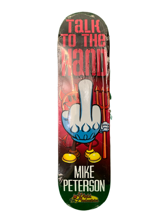 World Industries Mike Peterson Talk To The Hand 7.75" Classic Skateboard Deck