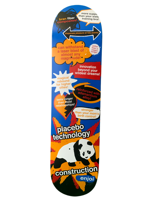 Enjoi Placebo Technology Logo 7.75" Classic Skateboard Deck