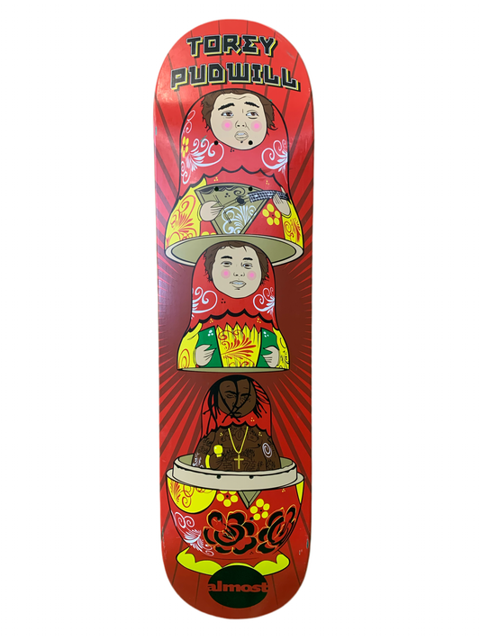Almost Torey Pudwill Russian Nesting Doll 7.75" Classic Skateboard Deck