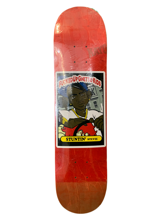 DGK Fucked Up Ghetto Kids Series Stuntin' Stevie 7.5" Classic Skateboard Deck