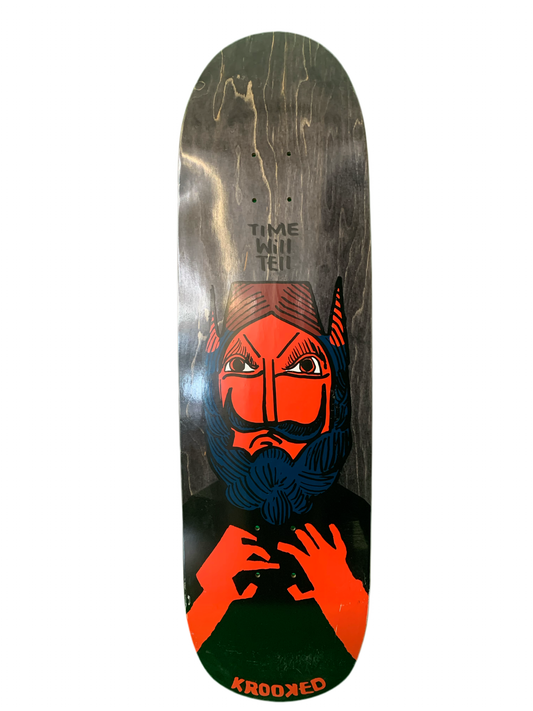 Krooked Time Will Tell 9.25" Shaped Classic Skateboard Deck