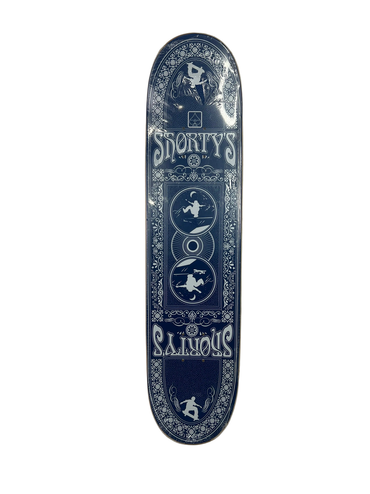 Shorty's Chad Muska Cards Series M Of Hearts White Red Black 7.5” Vintage NOS Deck 2004