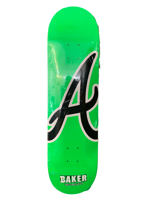 Baker Andrew Reynolds 'A' Green 8.38" Classic Skateboard Deck