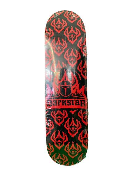 Darkstar Armor Light Logo Black/Red 8.3" Classic Skateboard Deck