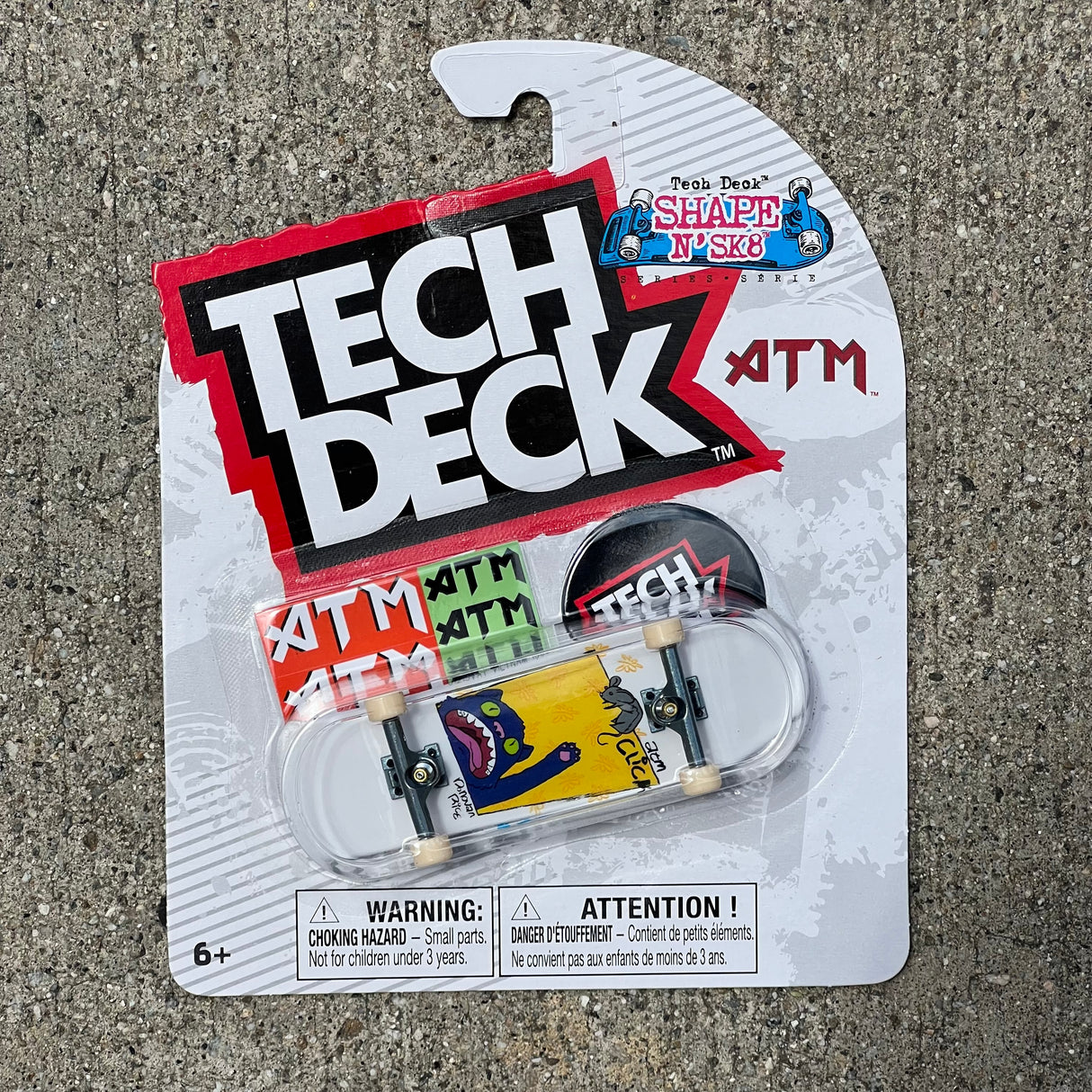 Tech Deck Atm Click Donovan Rice Shaped Fingerboard Complete