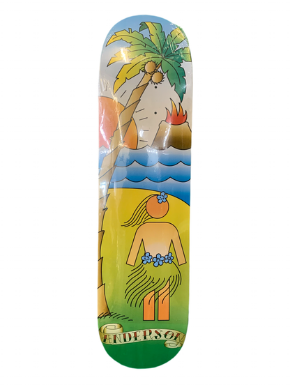 Girl Brian Anderson Hula Girl 8" Classic Skateboard Deck
