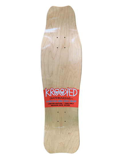 Krooked x Hosoi Hammerhead White 9" Classic Skateboard Deck