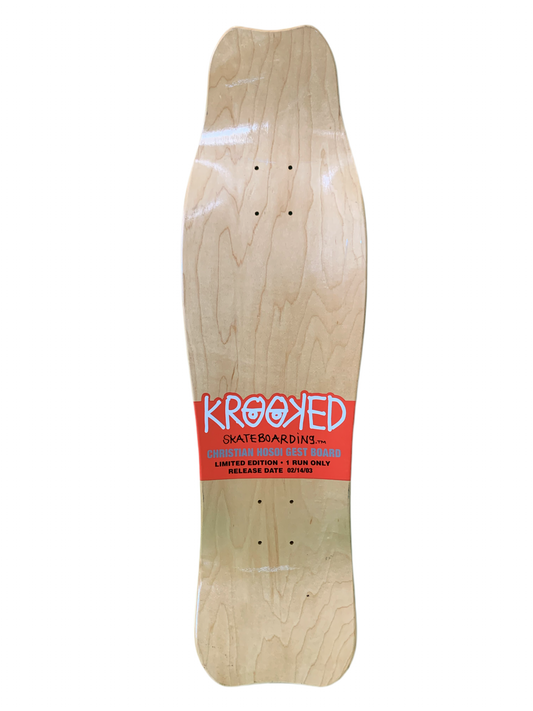 Krooked x Hosoi Hammerhead White 9" Classic Skateboard Deck