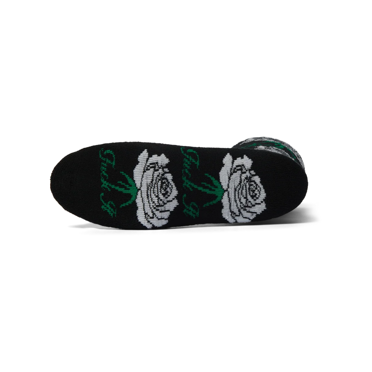 HUF Fuck It Rose Black Crew Sock