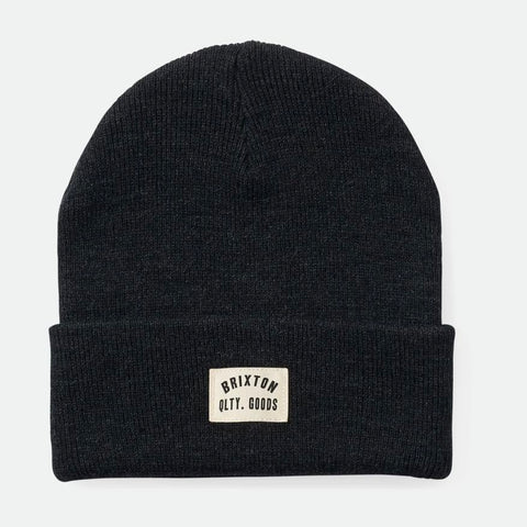 Brixton Woodburn Washed Black Watch Cap Beanie