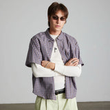 HUF Galaxy Plaid Dark Brown S/s Woven Shirt