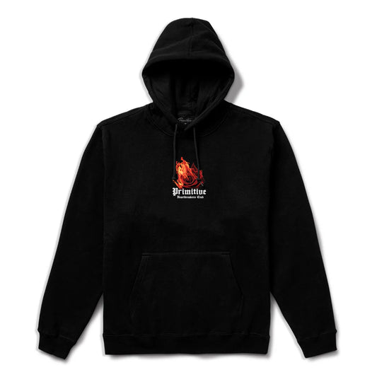 Primitive Torch Black Hooded Sweatshirt