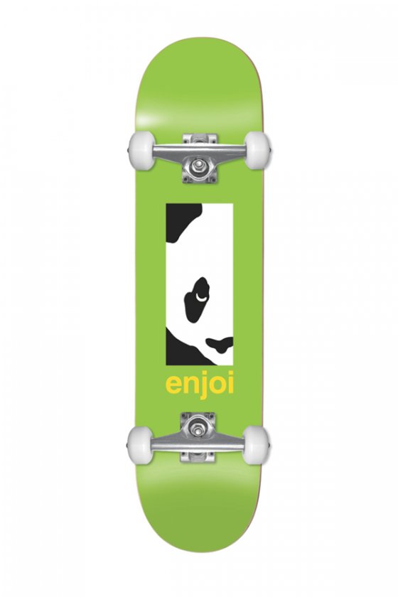 Enjoi Box Panda Green First Push 8.125" Complete Skateboard