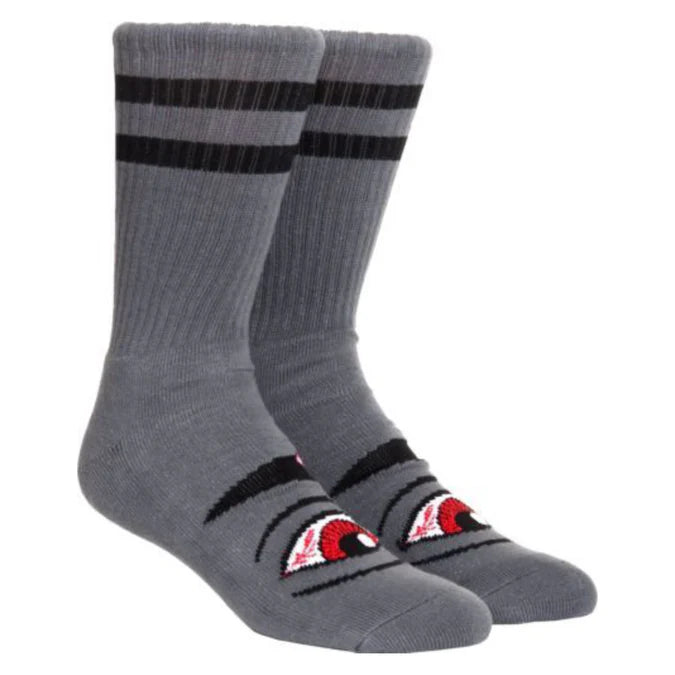 Toy Machine Bloodshot Eye Grey Socks