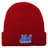 Toy Machine Devil Cat Red Dock Beanie