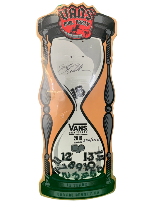 Vans Pool Party 2019 Steve Caballero Signed 240/250 Hourglass Classic Skateboard Deck