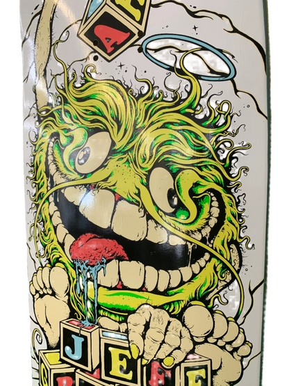 Anti-Hero Jeff Grosso Grimple Stix White 9.25" Shaped Classic Skateboard Deck