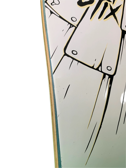 Anti-Hero Jeff Grosso Grimple Stix White 9.25" Shaped Classic Skateboard Deck