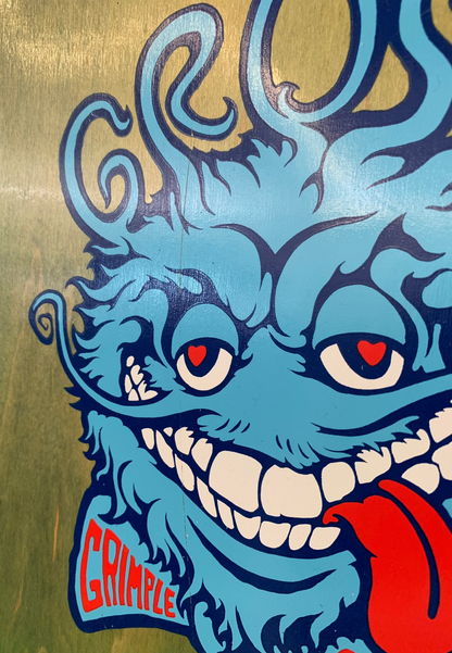 Anti-Hero Jeff Grosso Grimple Stix White 9.25" Shaped Classic Skateboard Deck