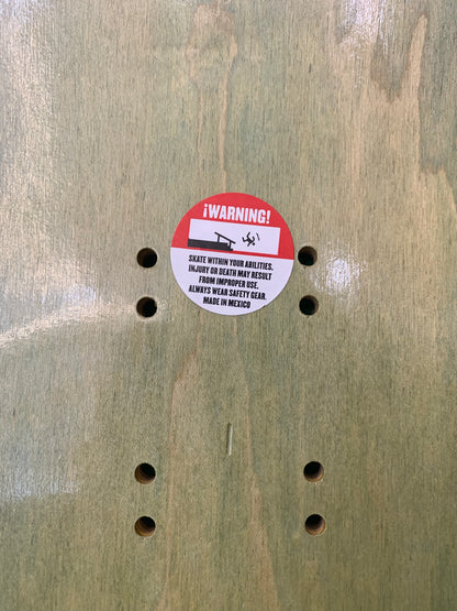 Anti-Hero Jeff Grosso Grimple Stix White 9.25" Shaped Classic Skateboard Deck