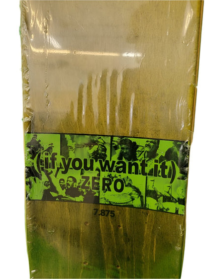 Zero 2008 War is Over 7.8" Shallow Grave Classic Skateboard Deck