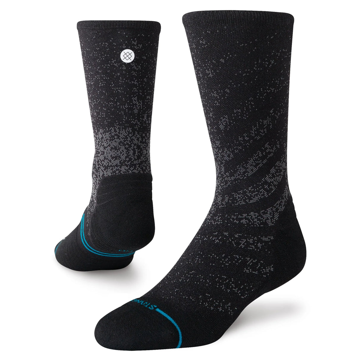 Stance Run Light Black Crew Socks