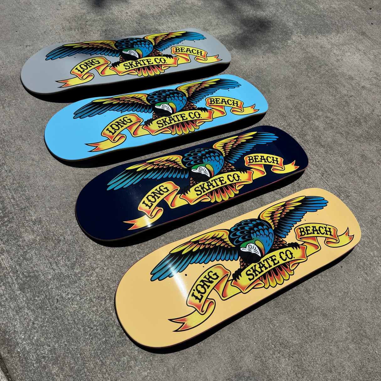 Long Beach Skate Co Classic Parrot Tan 9.0" Skateboard Deck