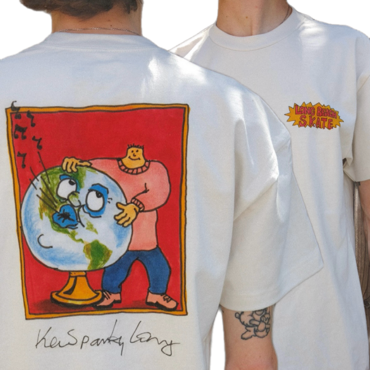 Long Beach Skate Co Postcard From Kevin "Spanky" Long Bone S/s Shirt