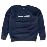Girl x LB Skate “We OG Long Beach” Navy Crewneck Sweatshirt