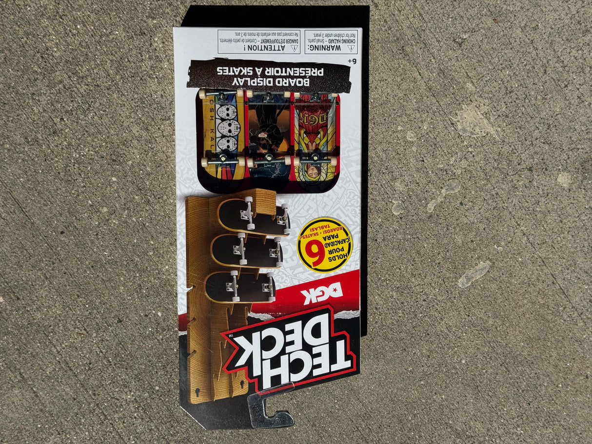 Tech Deck DGK 3-Pack & Board Display Rack