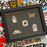 Long Beach Skate Assorted Pin & 5 Assorted Stickers