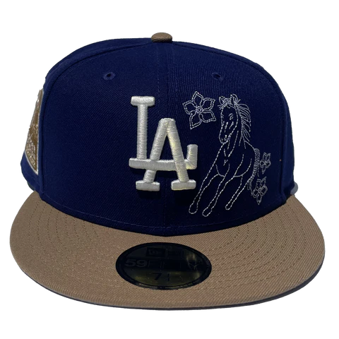 New Era Los Angeles Dodgers Western Khaki Blue & Tan 59Fifty Fitted Hat