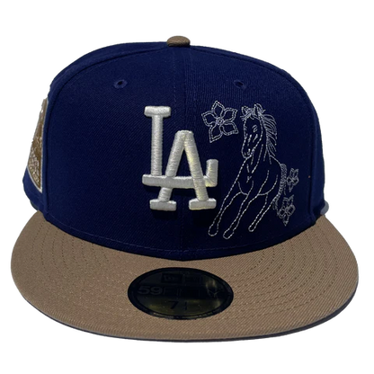 New Era Los Angeles Dodgers Western Khaki Blue & Tan 59Fifty Fitted Hat