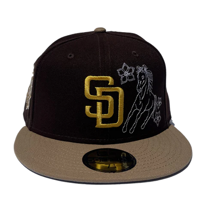 New Era San Diego Padres Western Khaki Brown & Tan 59Fifty Fitted Hat