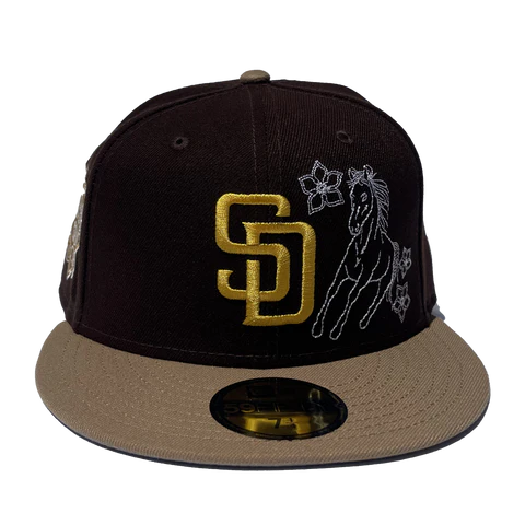 New Era San Diego Padres Western Khaki Brown & Tan 59Fifty Fitted Hat