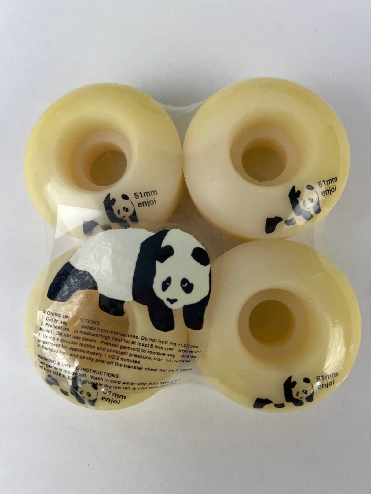 Enjoi Panda Natural Black Size 51MM Vintage NOS Wheels
