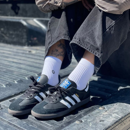 Stance Icon Quarter White Large Socks