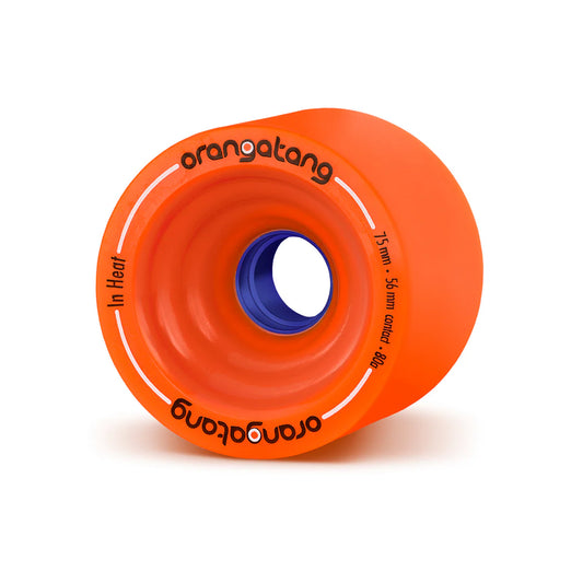 Orangatang In Heat Orange 75mm 80a Longboard Wheels