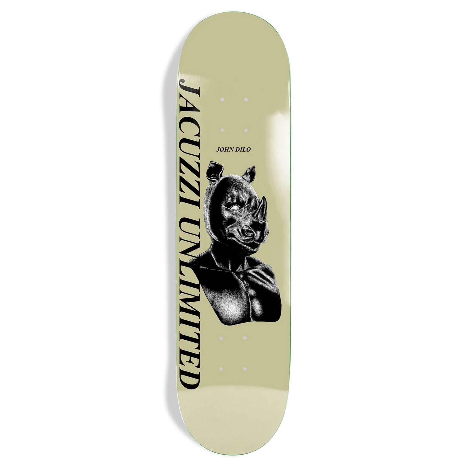 Jacuzzi John Dilo Safe Word EX7 Light Olive 8.375" Skateboard Deck