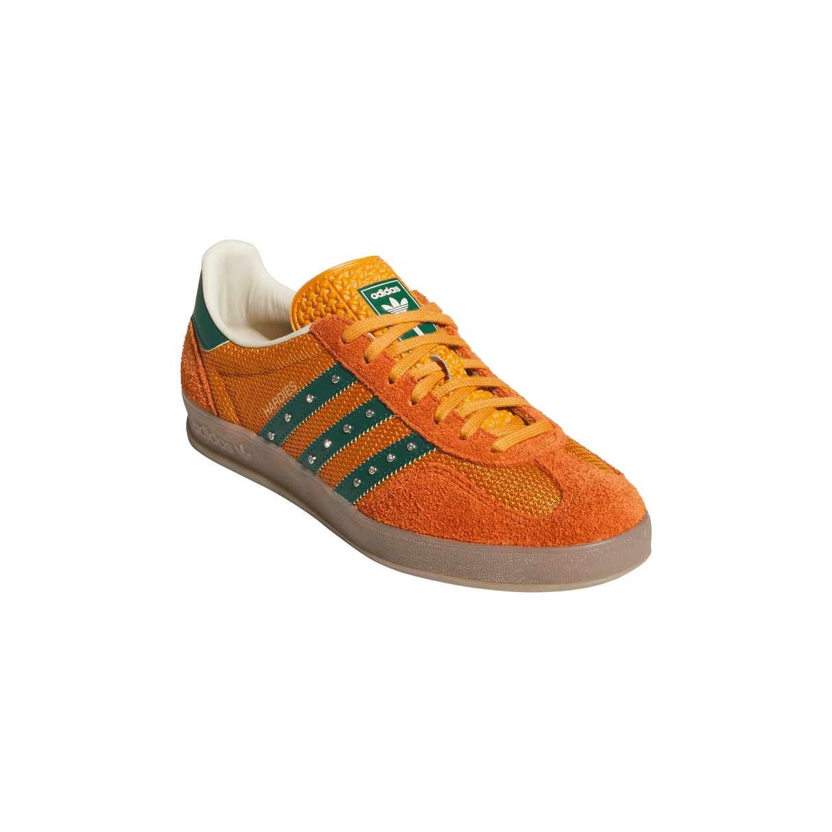 Adidas x Hardies Gazelle Indoor Rust Orange / Core Green Shoes