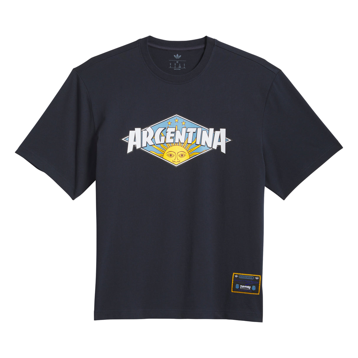 Adidas Skateboarding x Thrasher x AFA Night Navy S/s Shirt