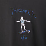 Adidas Skateboarding x Thrasher x AFA Gonz Black Crewneck Sweatshirt
