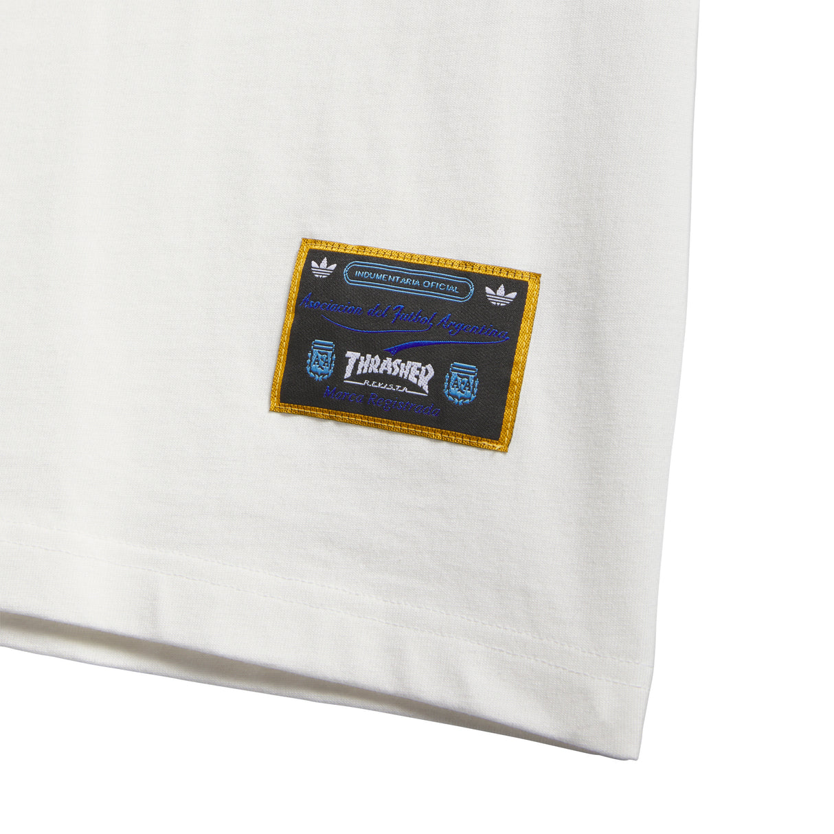 Adidas Skateboarding x Thrasher x AFA Gonz Core White Ringer S/s Shirt