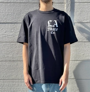 Los Angeles Skate Co "Times" Black S/s Shirt