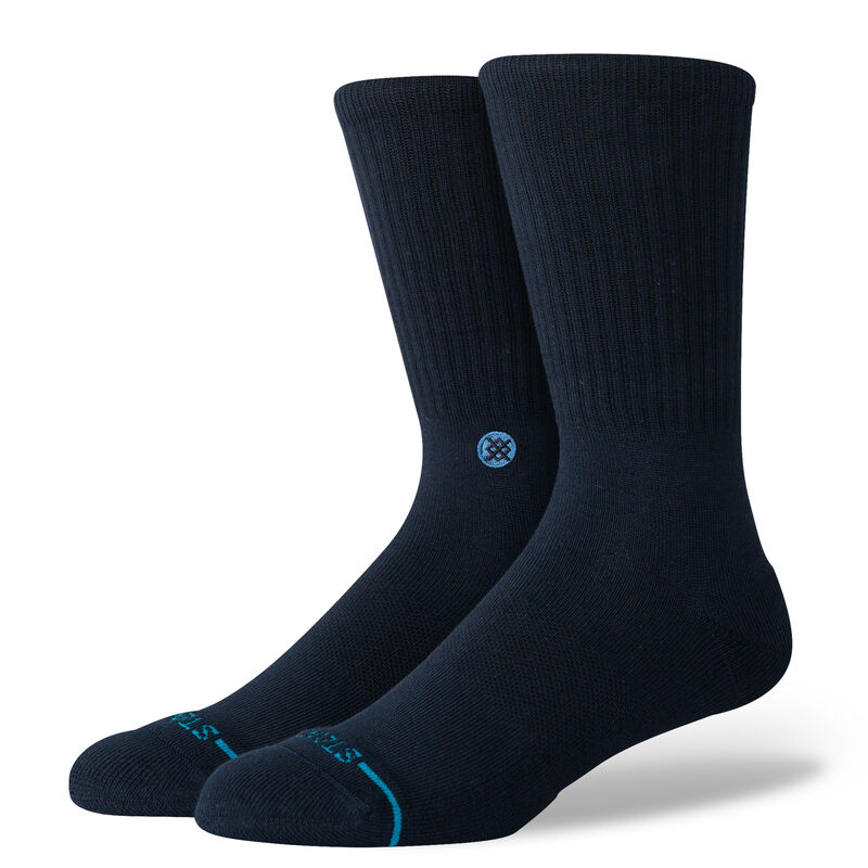 Stance Icon Dark Navy Crew Socks M