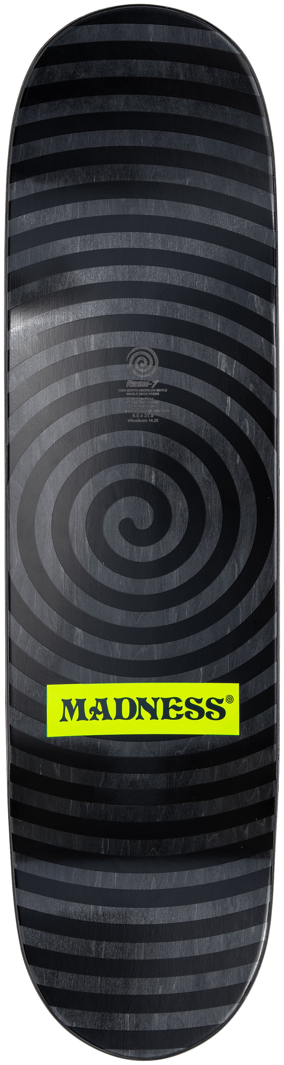 Madness Son R7 Black 8.5" Skateboard Deck